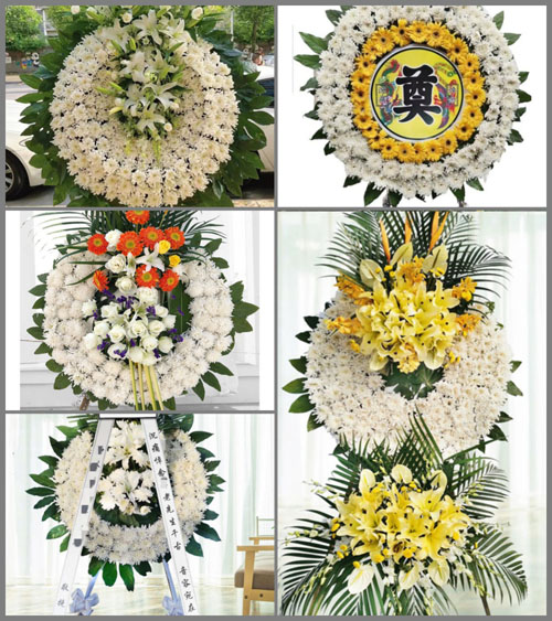 上海奉贤区柘林镇内河村花圈速递