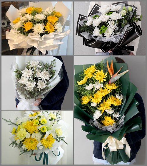 上海奉贤区柘林镇内河村白事花束代送